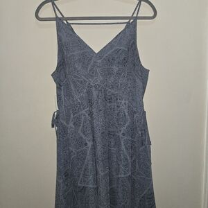 Bebe Generation Blue Paisley Western Dress [Size M] Babydoll